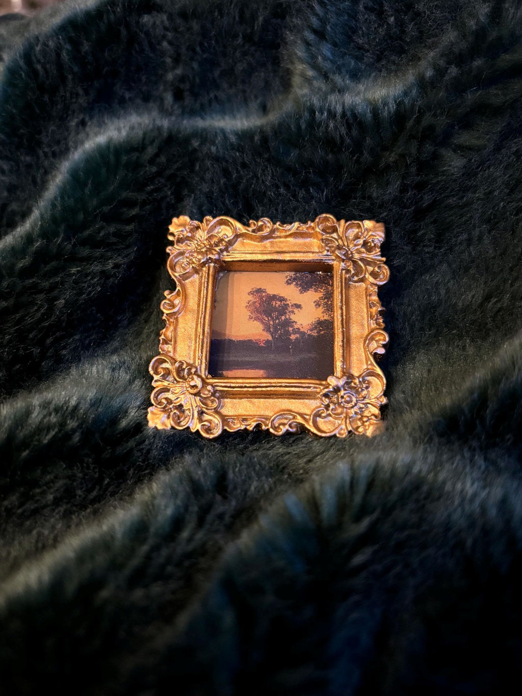 Tree Landscape Mini Framed Art, Louis Buvelot, Altar Decoration, Small ...