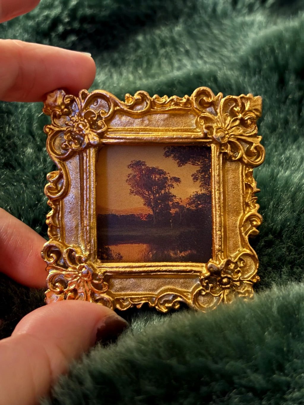 Tree Landscape Mini Framed Art, Louis Buvelot, Altar Decoration, Small ...